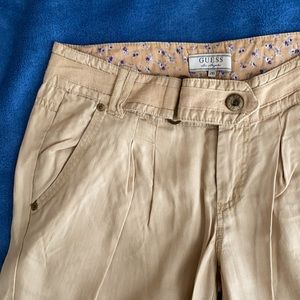 Guess Tan Linen Pants
